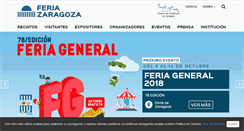 Desktop Screenshot of feriazaragoza.es